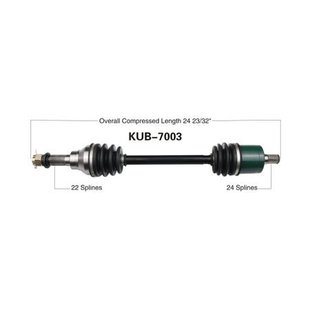 Wide Open OE Replacement CV Axle for KUBOTA REAR RTVX900/1100/1120/1120 KUB-7003